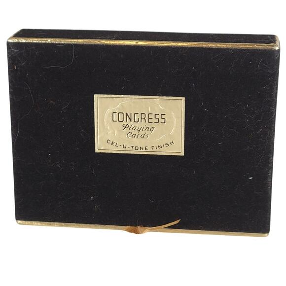 Vintage Congress Playing Cards Niagara Falls Cel-U-Tone Finish Double Deck Set - Picture 5 of 8